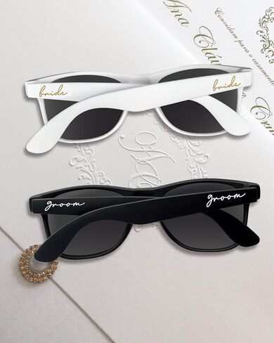 Bride and Groom Sunglasses – Polarized Sunglasses for Wedding, Bride to be and groom to be gifts in Saudi Arabia