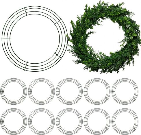 12 Pack 12 Inch Galvanized Metal Wire Wreath Frames, Wreath Forms & Wreath Bases for DIY Crafts & Holiday Decorations in Saudi Arabia