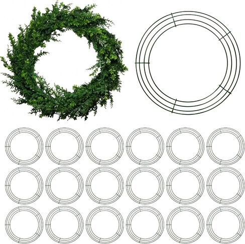 12 Pack 12 Inch Galvanized Metal Wire Wreath Frames, Wreath Forms & Wreath Bases for DIY Crafts & Holiday Decorations in Saudi Arabia