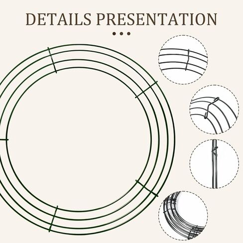 12 Pack 12 Inch Galvanized Metal Wire Wreath Frames, Wreath Forms & Wreath Bases for DIY Crafts & Holiday Decorations in Saudi Arabia