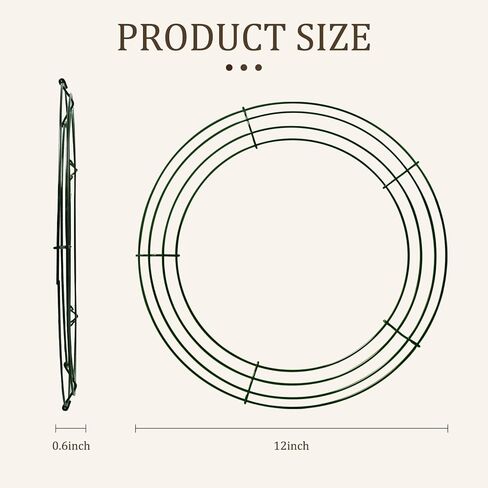 12 Pack 12 Inch Galvanized Metal Wire Wreath Frames, Wreath Forms & Wreath Bases for DIY Crafts & Holiday Decorations in Saudi Arabia