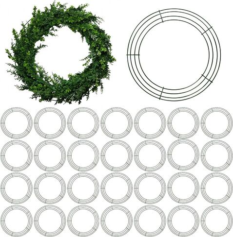 12 Pack 12 Inch Galvanized Metal Wire Wreath Frames, Wreath Forms & Wreath Bases for DIY Crafts & Holiday Decorations in Saudi Arabia
