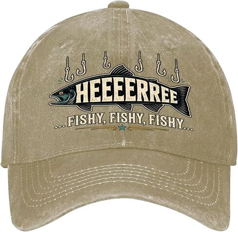 Fishing Hat Vintage Washed Cotton Baseball Cap for Men Women Adjustable Dad Hat Soft Breathable Unisex Casual Outdoor Sun Cap in Kuwait