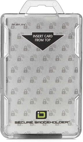 Identity Stronghold Secure Badge Holder Duolite, Clear (IDSH2004-001B-clr) in Kuwait