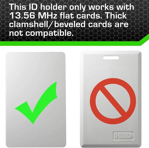 Identity Stronghold Secure Badge Holder Duolite, Clear (IDSH2004-001B-clr) in Kuwait