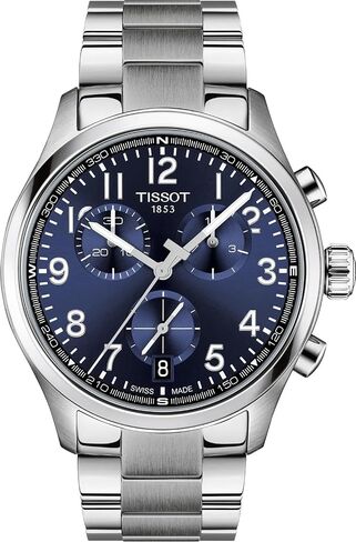 Tissot Chrono L 42mm, Swiss Quartz Chronograph Watch for Men, Stainless Steel Case, Blue Dial in Kuwait