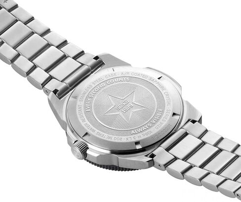 Luminox Men's Navy Seal Pacific Diver 3120 Series Silver Stainless Steel Oyster Band Black Dial Quartz Analog Watch in Kuwait