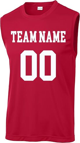 Custom Sleeveless Performance Tee – Personalized Name & Number Shirt – Moisture-Wicking Training Tank Top for Men Women in Saudi Arabia