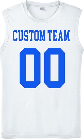 Custom Sleeveless Performance Tee – Personalized Name & Number Shirt – Moisture-Wicking Training Tank Top for Men Women in Saudi Arabia