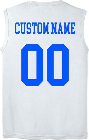 Custom Sleeveless Performance Tee – Personalized Name & Number Shirt – Moisture-Wicking Training Tank Top for Men Women in Saudi Arabia