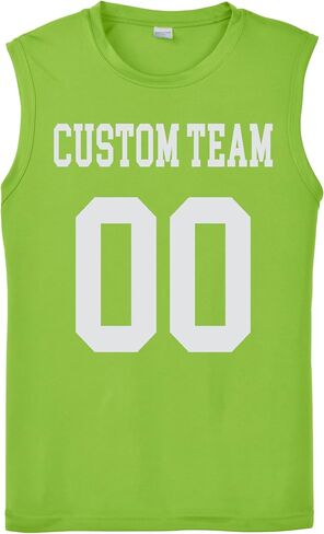 Custom Sleeveless Performance Tee – Personalized Name & Number Shirt – Moisture-Wicking Training Tank Top for Men Women in Saudi Arabia