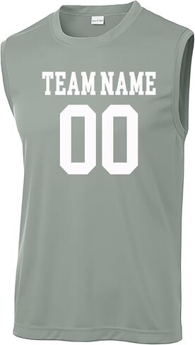 Custom Sleeveless Performance Tee – Personalized Name & Number Shirt – Moisture-Wicking Training Tank Top for Men Women in Saudi Arabia