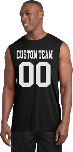 Custom Sleeveless Performance Tee – Personalized Name & Number Shirt – Moisture-Wicking Training Tank Top for Men Women in Saudi Arabia