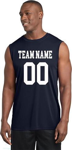 Custom Sleeveless Performance Tee – Personalized Name & Number Shirt – Moisture-Wicking Training Tank Top for Men Women in Saudi Arabia