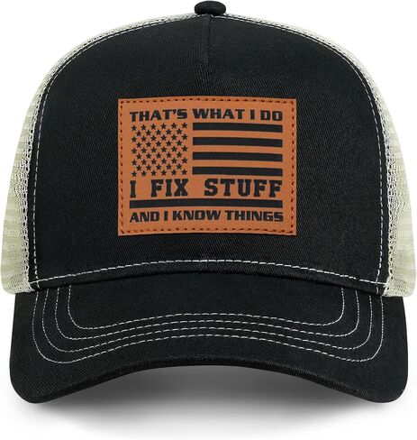 Gifts for Men Who Have Everything, Birthday Gifts for Dad Husband Him, That's What I Do I Fix Stuff and I Know Things Hat in Saudi Arabia