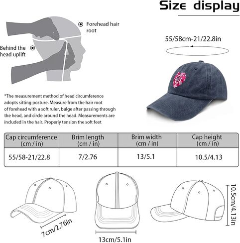Pickleballs-Hearts Valentine's-Day Hats for Men Trendy Washed Distressed Navy Blue in Kuwait