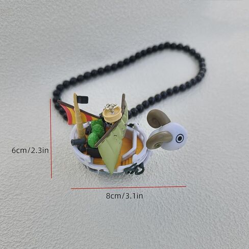 Anime Pirates Boat Going Merry/Thousand Sunny keychain Grand Pirate Ship Car Pendant Action Figure Collectible Gift for Men (Going Merry) in Saudi Arabia