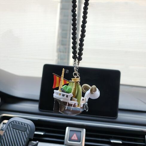 Anime Pirates Boat Going Merry/Thousand Sunny keychain Grand Pirate Ship Car Pendant Action Figure Collectible Gift for Men (Going Merry) in Saudi Arabia