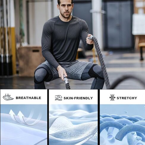 5 Pack Men's New Quick-Drying Summer-Autumn Long-Sleeved Round-Neck T-Shirt in Saudi Arabia