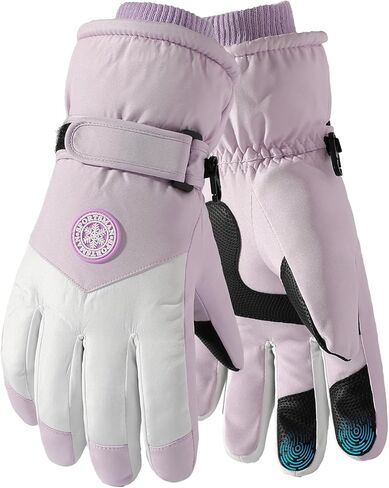 Winter Ski Gloves for Men & Women, Waterproof Insulated Cold Weather Work Gloves, Touchscreen Snow Gloves for Skiing, Snowboarding, Running, Cycling, Winter Work in Saudi Arabia