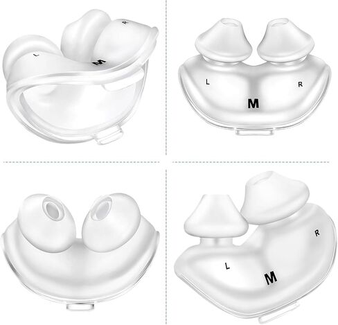 Replacement Cushions for AirFit P10 Nasal Pillow, 2-Pack, Ultra-Soft Silicone, Secure Fit, Leak-Free, Latex-Free (Medium) in Saudi Arabia
