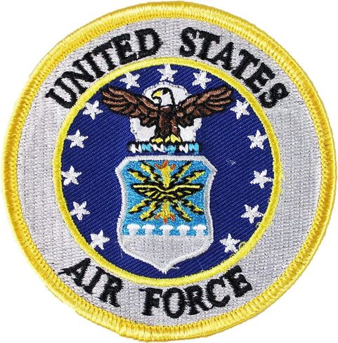 Support The Air Force 3 inch Novelty Round Military Patch with Iron on/Sew on Backing in Saudi Arabia