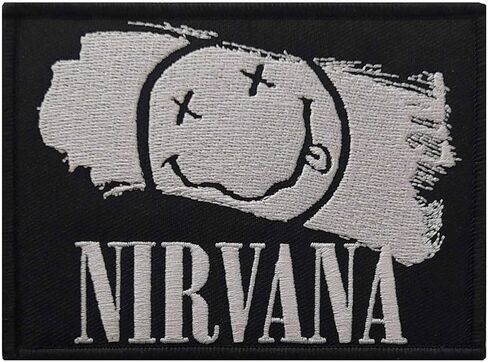 Men's Nirvana Smiley Paint Woven Patch in Saudi Arabia