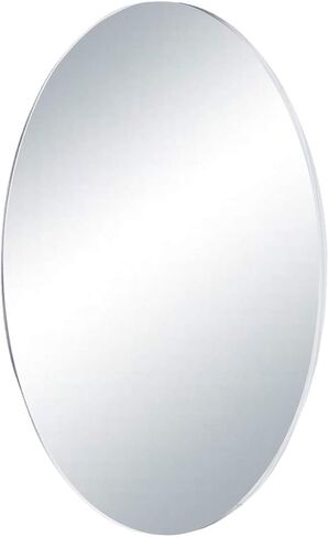 Marketing Holders Acrylic Mirror Oval Shaped 15" x 22" Reflective 1/8" Thick Sheet for Makeup Mirror Bathrooms Glass Replacement Home Decor in Kuwait