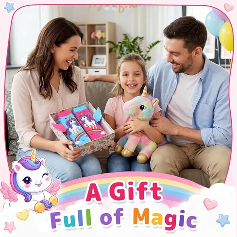Crazy Socks for Kids – Silly Unicorn Knee High Socks with 3D Wings, Funny Gift for Kids Girls Women Birthday Party in Saudi Arabia