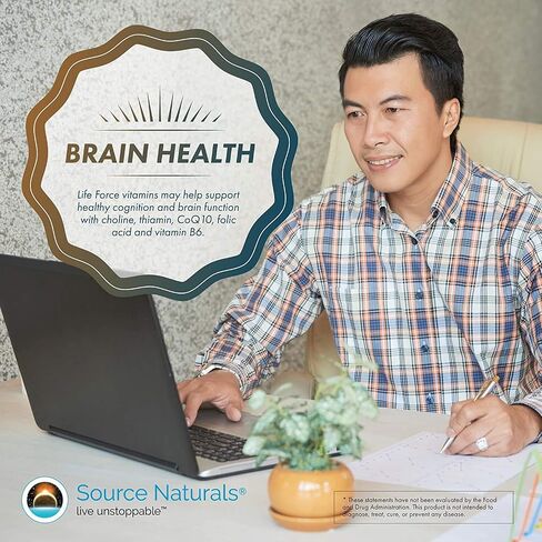 Source Naturals Men's Life Force مكمل يومي متعدد الفيتامينات وصحة المناعة - 13 فيتامينات ومغذيات ومعادن أساسية - 180 قرصًا in Kuwait