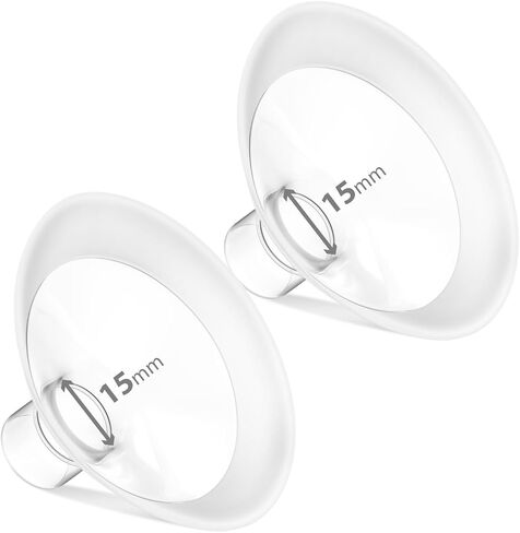 2 Pack 19mm Soft Rim Flanges for Medela Pump in Style，Compatible with Symphony, Sonata, Freestyle, Maxflow, PersonalFit and Lansinoh Signature Pro in Saudi Arabia