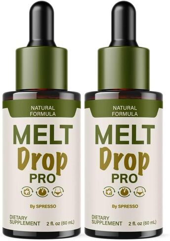 (2 Pack) Melt Drops Pro, Official MeltDrops Pro Liquid Supplement Dropppers with Premium Ingredients, Advanced Formula Loss Support for Overall Health & Wellness Reviews (4oz/120ml) in Saudi Arabia