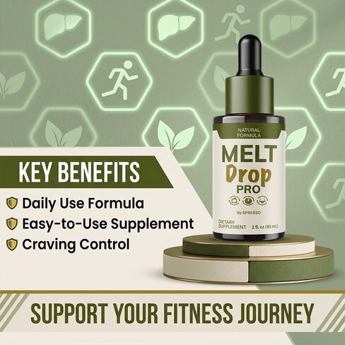 (2 Pack) Melt Drops Pro, Official MeltDrops Pro Liquid Supplement Dropppers with Premium Ingredients, Advanced Formula Loss Support for Overall Health & Wellness Reviews (4oz/120ml) in Saudi Arabia