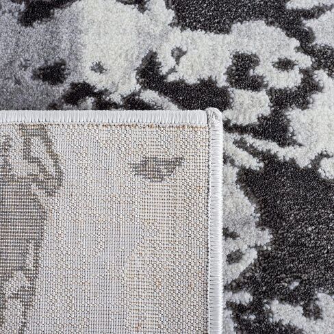 SAFAVIEH Craft Collection Runner Rug - 2'3" x 8', Grey & Dark Grey, Modern Abstract Design, Non-Shedding & Easy Care, Ideal for High Traffic Areas in Living Room, Bedroom (CFT854F) in Kuwait