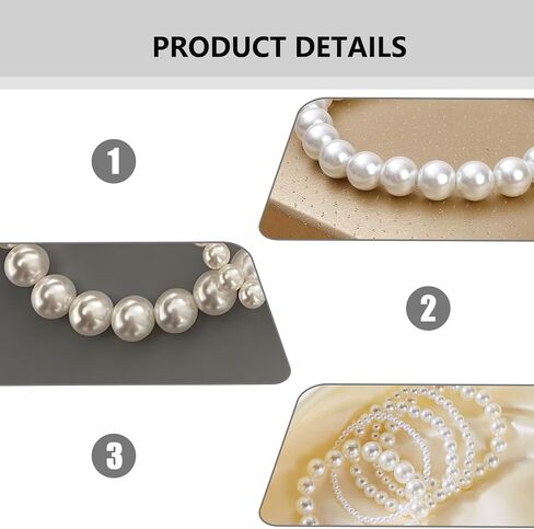 10 Pieces Pearl Bracelets for Women Set, Simulated Pearl Beads Accessories Stretch Bracelets for Women, White Simulated Pearls Bracelet Stack Dainty Pearls Bracelet in Saudi Arabia