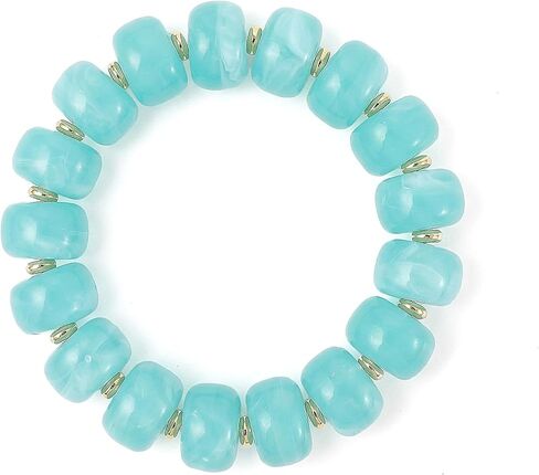 SHERLOVE Beaded Bracelets for Women Chunky Statement Resin Beaded Elastic-Stretch Bracelet Women Boho Summer Beach Vacation Jewelry Gifts in Saudi Arabia