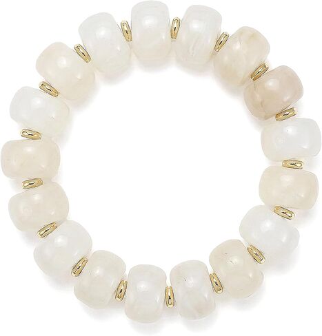 SHERLOVE Beaded Bracelets for Women Chunky Statement Resin Beaded Elastic-Stretch Bracelet Women Boho Summer Beach Vacation Jewelry Gifts in Saudi Arabia