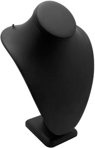 Black Leather Jewelry Necklace Display Stand - 11" Tall in Saudi Arabia