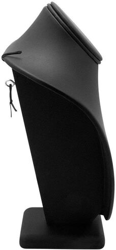 Black Leather Jewelry Necklace Display Stand - 11" Tall in Saudi Arabia