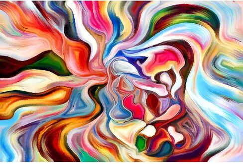 MISITU 1000 Pieces Jigsaw Puzzles for Adults Abstract 1000-Pieces Puzzle Jigsaw Puzzle Impossible Hard Difficult Challenging Puzzles for Adults Geometry Rhombus Puzzles 28 x 20 inch in Kuwait