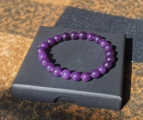 Amethyst Bracelet for Women-8mm Natural Crystal Bracelet for Anxiety Relief | Handmade Adjustable Genuine Purple Beaded Healing Stone Bracelets,Spiritual Mind Relaxation Jewelry Gifts in Saudi Arabia