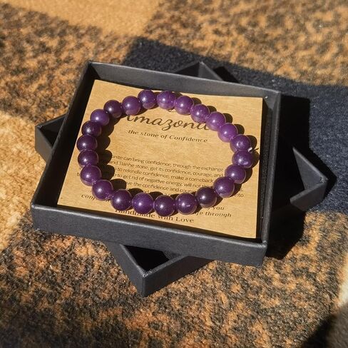 Amethyst Bracelet for Women-8mm Natural Crystal Bracelet for Anxiety Relief | Handmade Adjustable Genuine Purple Beaded Healing Stone Bracelets,Spiritual Mind Relaxation Jewelry Gifts in Saudi Arabia
