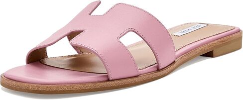 صندل نسائي مسطح Hadyn من Steve Madden، جلد وردي، 11 in Kuwait
