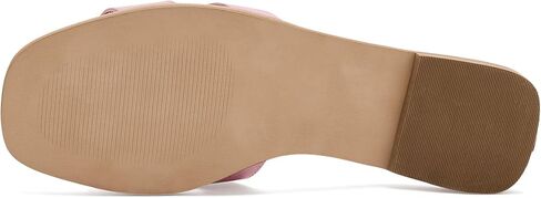 صندل نسائي مسطح Hadyn من Steve Madden، جلد وردي، 11 in Kuwait