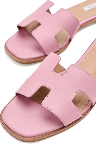 صندل نسائي مسطح Hadyn من Steve Madden، جلد وردي، 11 in Kuwait
