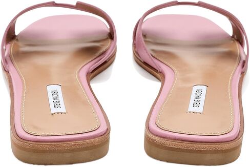 صندل نسائي مسطح Hadyn من Steve Madden، جلد وردي، 11 in Kuwait