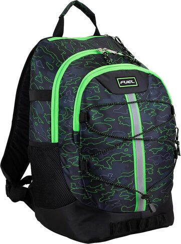 FUEL Hiking Backpack for Women Men Terra Sport, Travel, College, Gym, Work with Laptop Sleeve, Bungee, 18 Inches, Magenta Orchid in Saudi Arabia