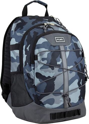FUEL Hiking Backpack for Women Men Terra Sport, Travel, College, Gym, Work with Laptop Sleeve, Bungee, 18 Inches, Magenta Orchid in Saudi Arabia