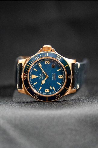Glycine Combat Sub Bronze Automatic Blue Dial Men's Watch GL0421 in Saudi Arabia