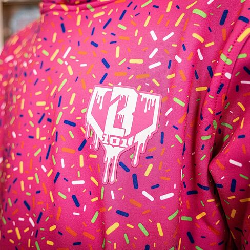Baseball Lifestyle 101 Ice Cream Men's Hoodie with Side Pockets - Strawberry, Adult Sizes S - 2XL in Saudi Arabia